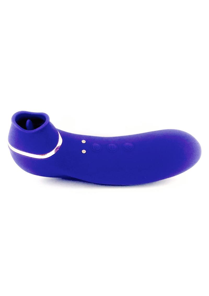 Trinitii Suction Tongue Vibrator Rechargeable Multi Speed Ultra Violet