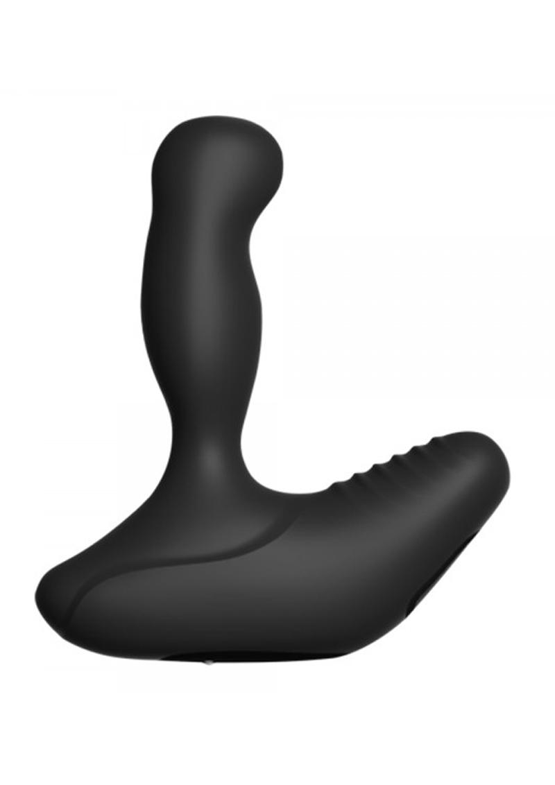 Revo Rechargeable Rotating Prostate Massager Silicone  Waterproof Black