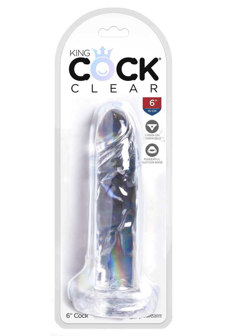 King Cock Clear 6 inch Dildo Non Vibrating