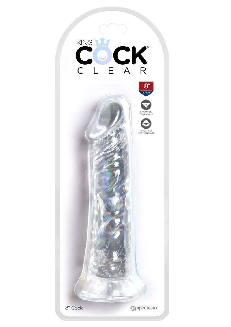 King Cock Clear 8 inch Dildo Non Vibrating