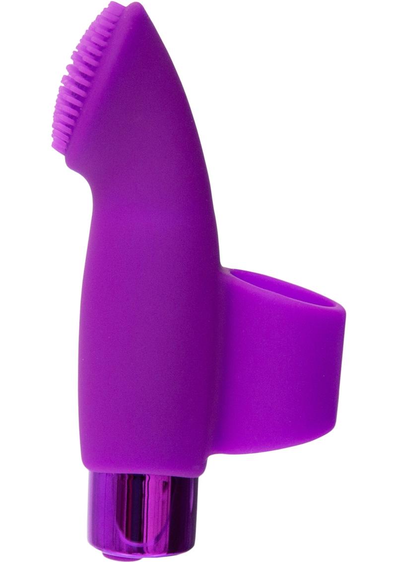 PowerBullet Naughty Nubbies Silicone USB Rechargeable Fingle Massager Purple