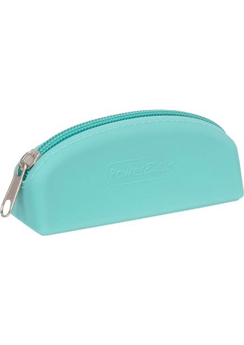 PowerBullet Silicone Storage Bag With Zipper Teal