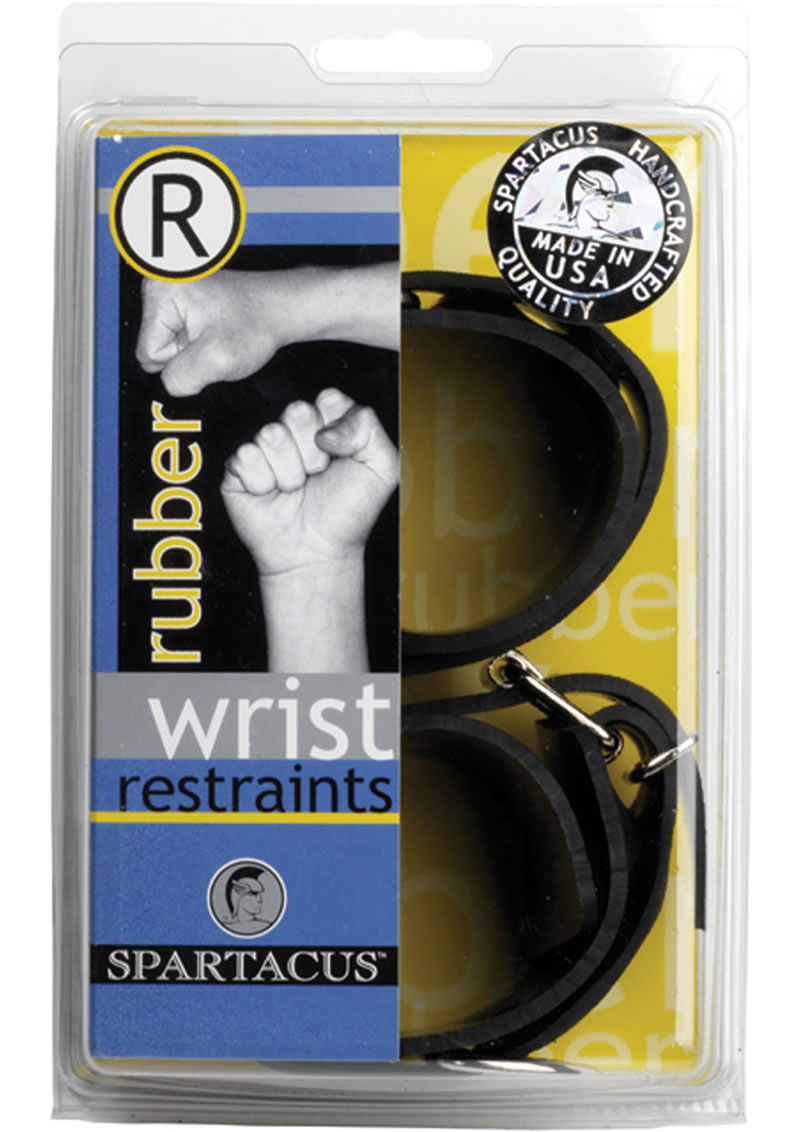 Rubberline Locking Wrist Restraints Black