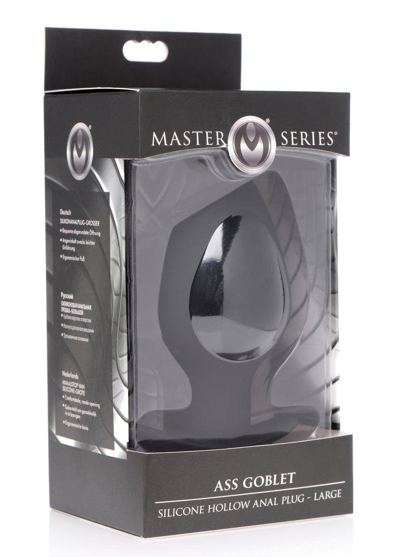 Master Series Ass Goblet Silicone Hollow Anal Plug Large