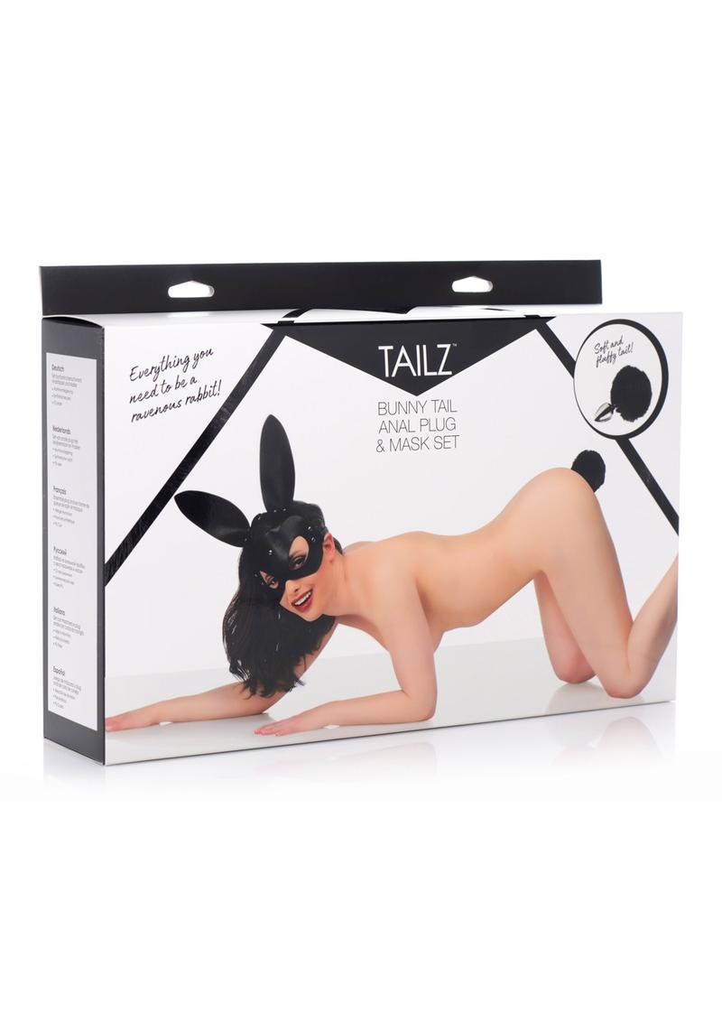 Tailz Bunny Tail Anal Plug and Mask Set Adjustable