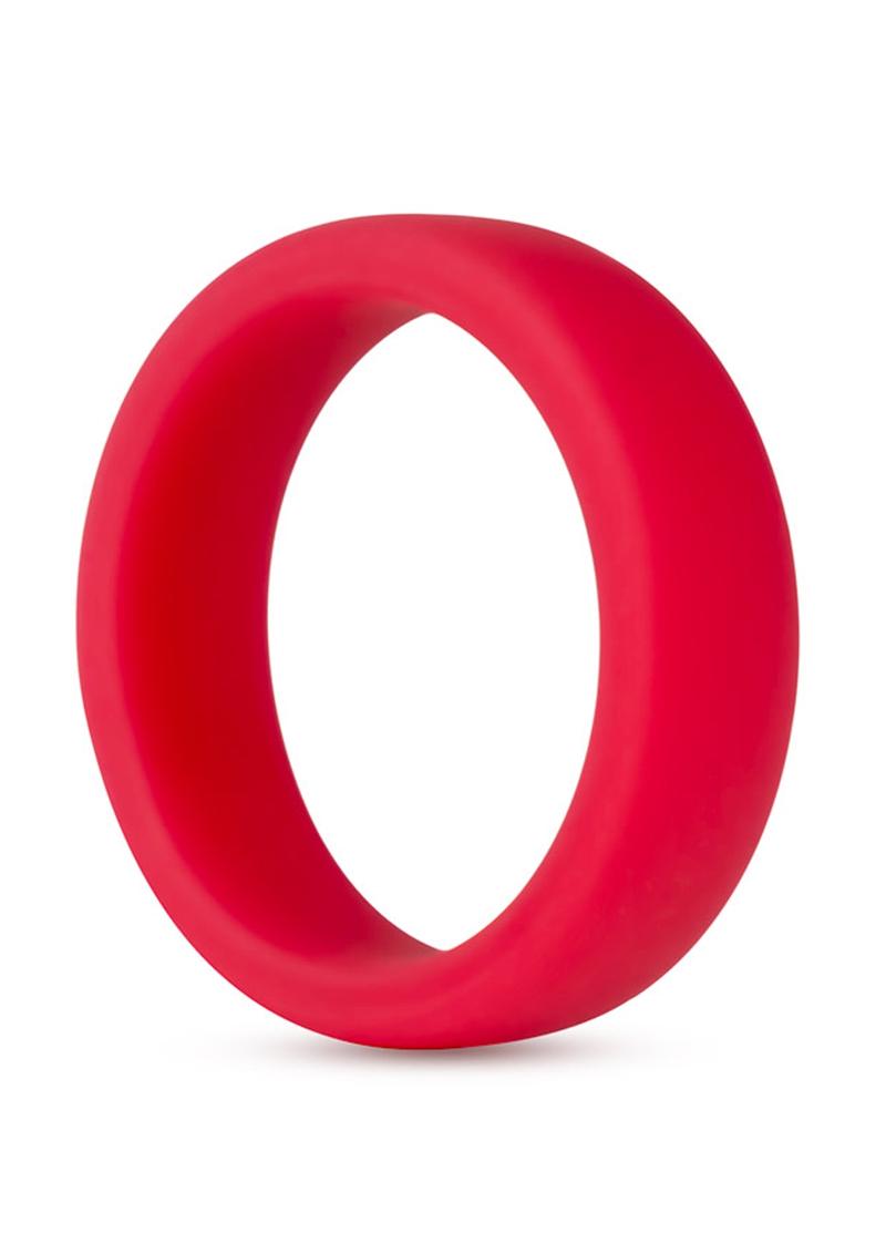 Performance Silicone Go Pro Cock Ring Red 1.5 Inch Diameter