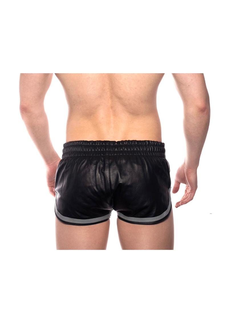 Prowler Red Leather Sport Shorts Gry Lg