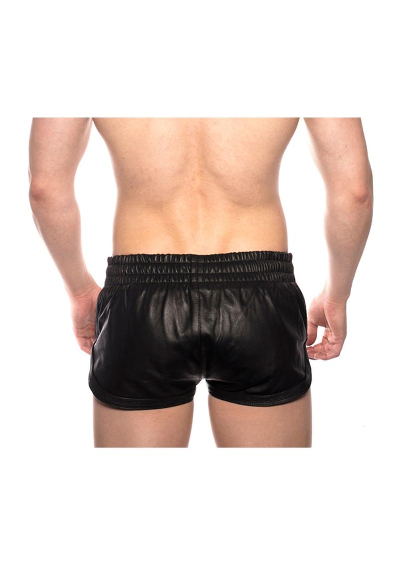 Prowler Red Leather Sport Shorts Blk Md