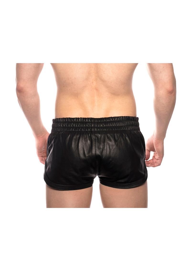 Prowler Red Leather Sport Shorts Blk Sm