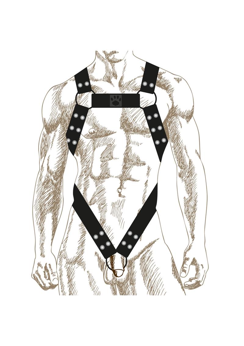 Prowler Red Butch Body Harness Blk Md