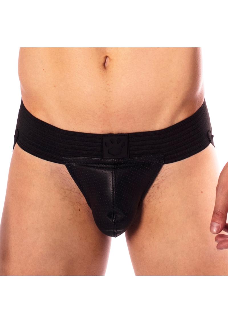 Prowler Red Hole Punch Jock Blk Sm
