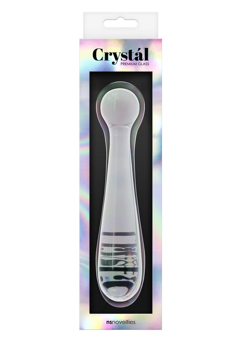 Crystal Premium Glass Pleasure Wand 6.77in - Clear