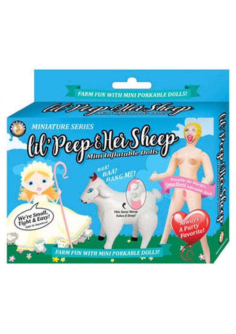 Miniature Series Lil` Peep and Her Sheep Mini Inflatable Dolls