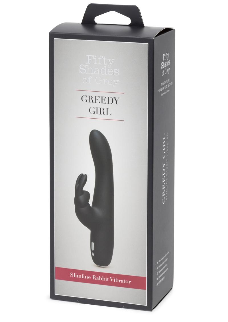 Fifty Shades Of Grey Greedy Girl Slimline Rabbit Vibrator Rechargeable  Waterproof - Shop Velvet Box Online