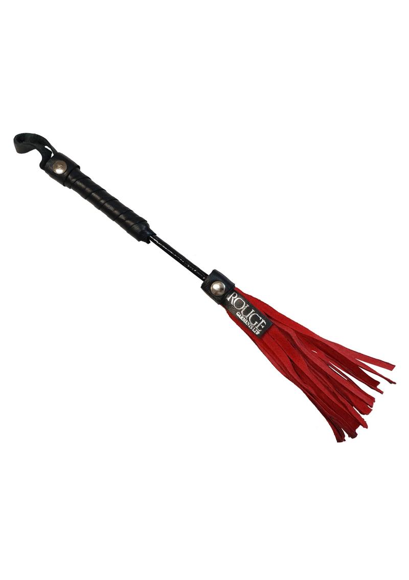Rouge Leather Mini Flogger Red