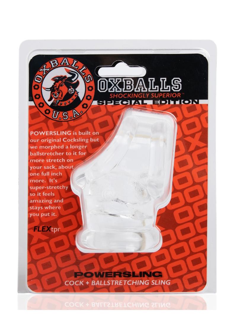 Oxballs Powersling Cock and Ball Stretching Sling Clear