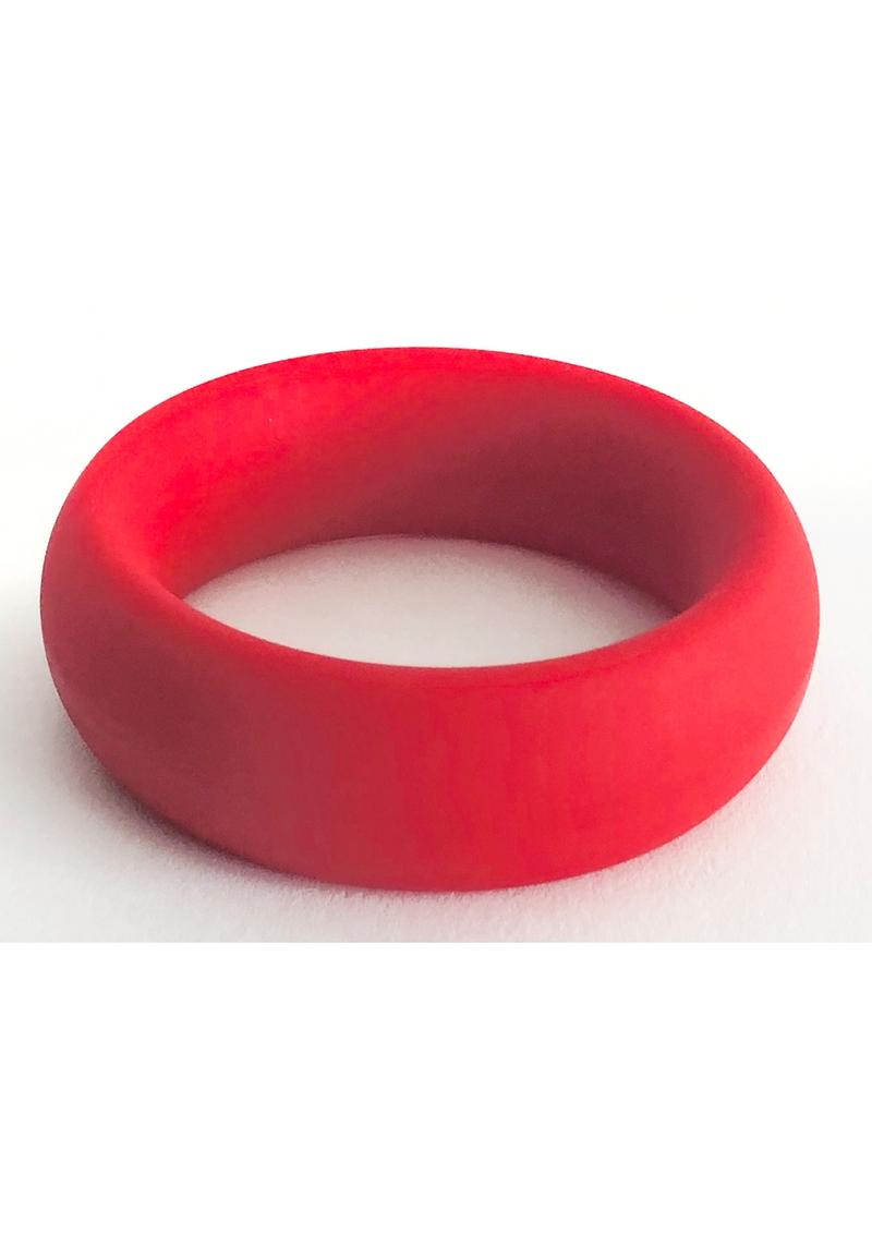 Bone Yard Meat Rack Beef Up Bulge Ring Silicone Cock Ring Red