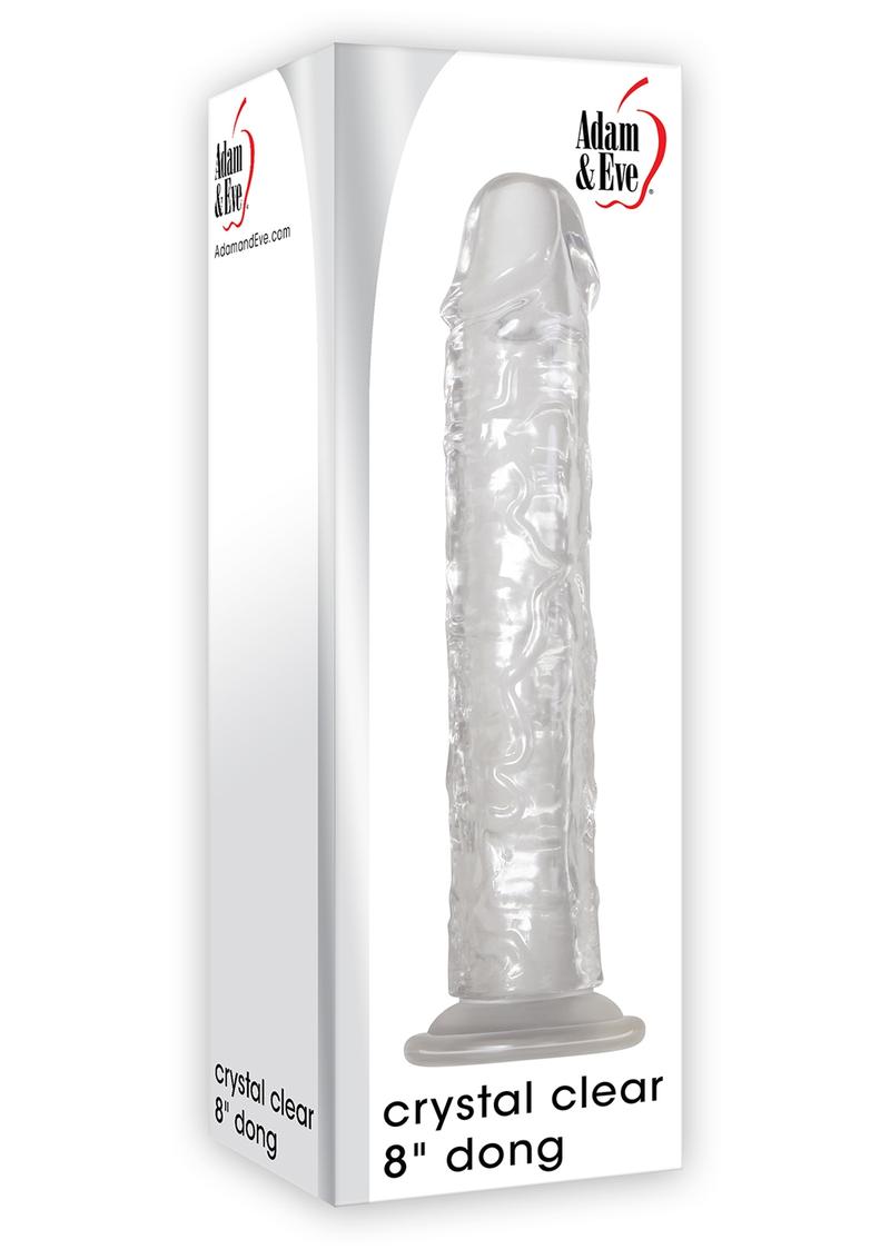 Adam and Eve Crystal Clear Dong 8 Inches