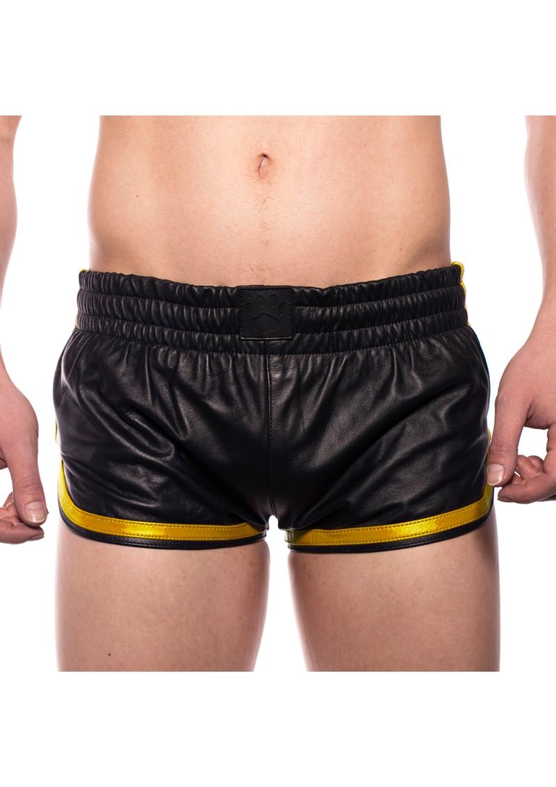 Prowler Red Leather Sport Shorts Yell Xs