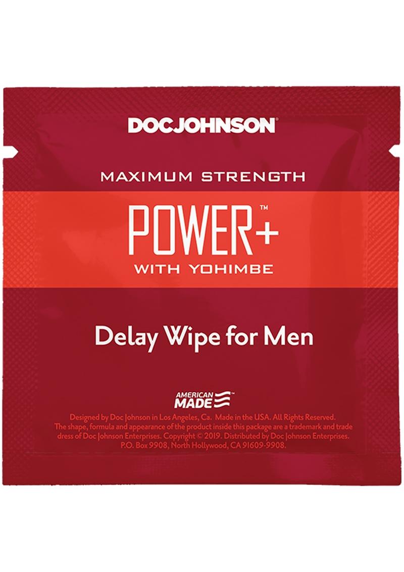 Power With Yohimbe Delay Wipes 10ct Box