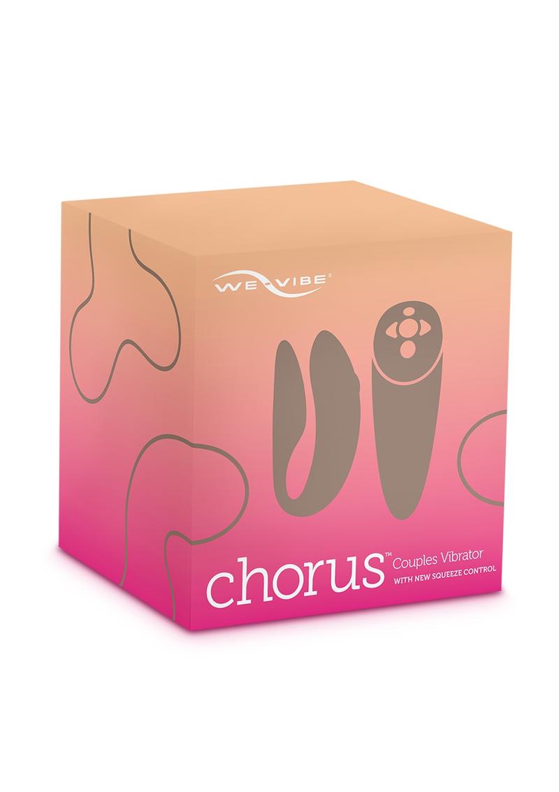 We-Vibe Chorus Couples Vibrator With Squeeze Control Waterproof Rechargeable Pink