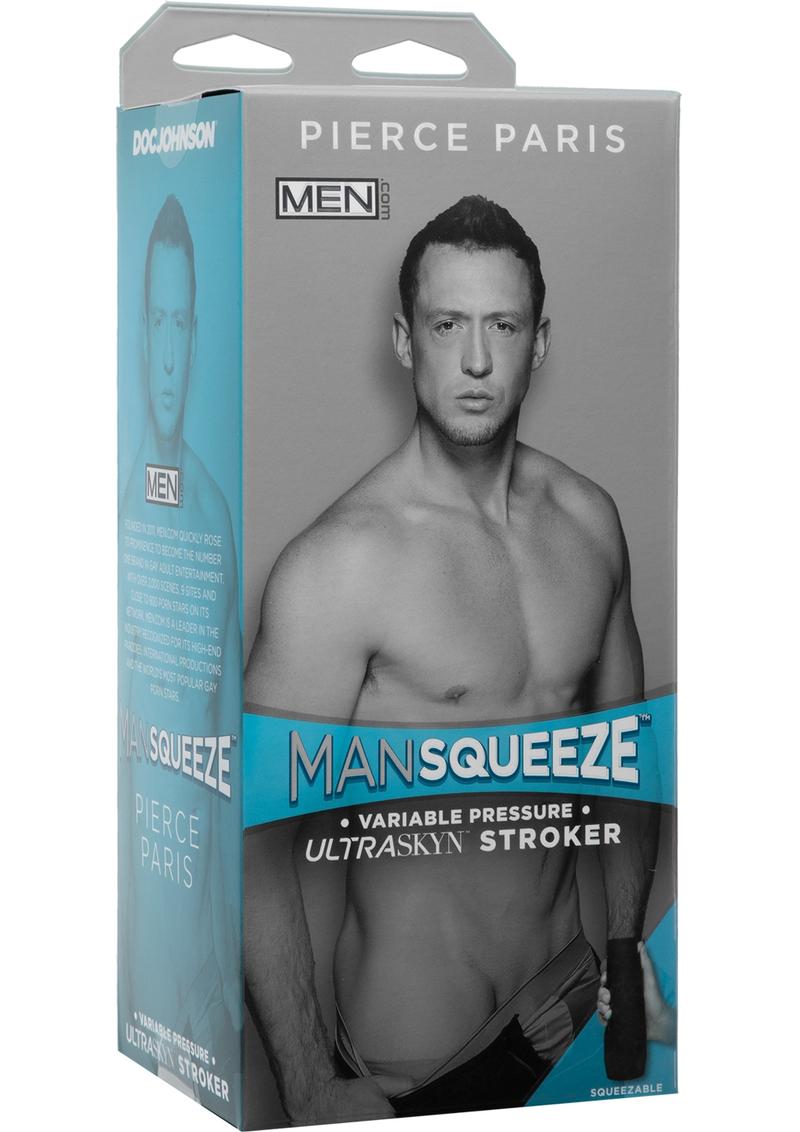Man Squeeze Men.Com Pierce Paris UltraSkyn Stroker Realistic Anus Vanilla 9 Inches