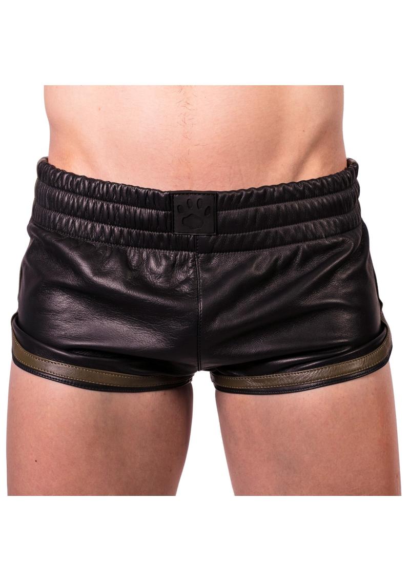Prowler Red Leather Sport Shorts Grn Md