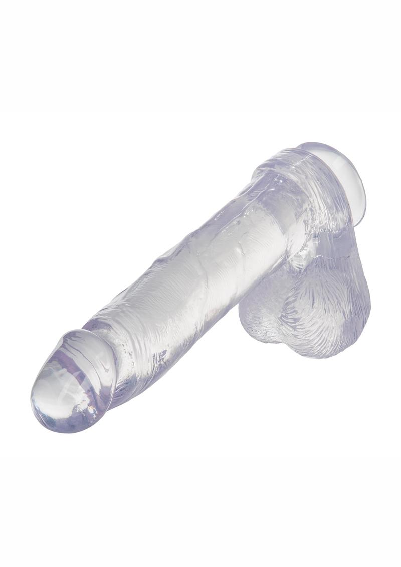JELLY ROYALLE DONG WITH SUCTION CUP 8 INCH CLEAR