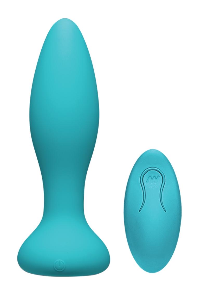 A-play Vibe Exper Plug W/remote Teal