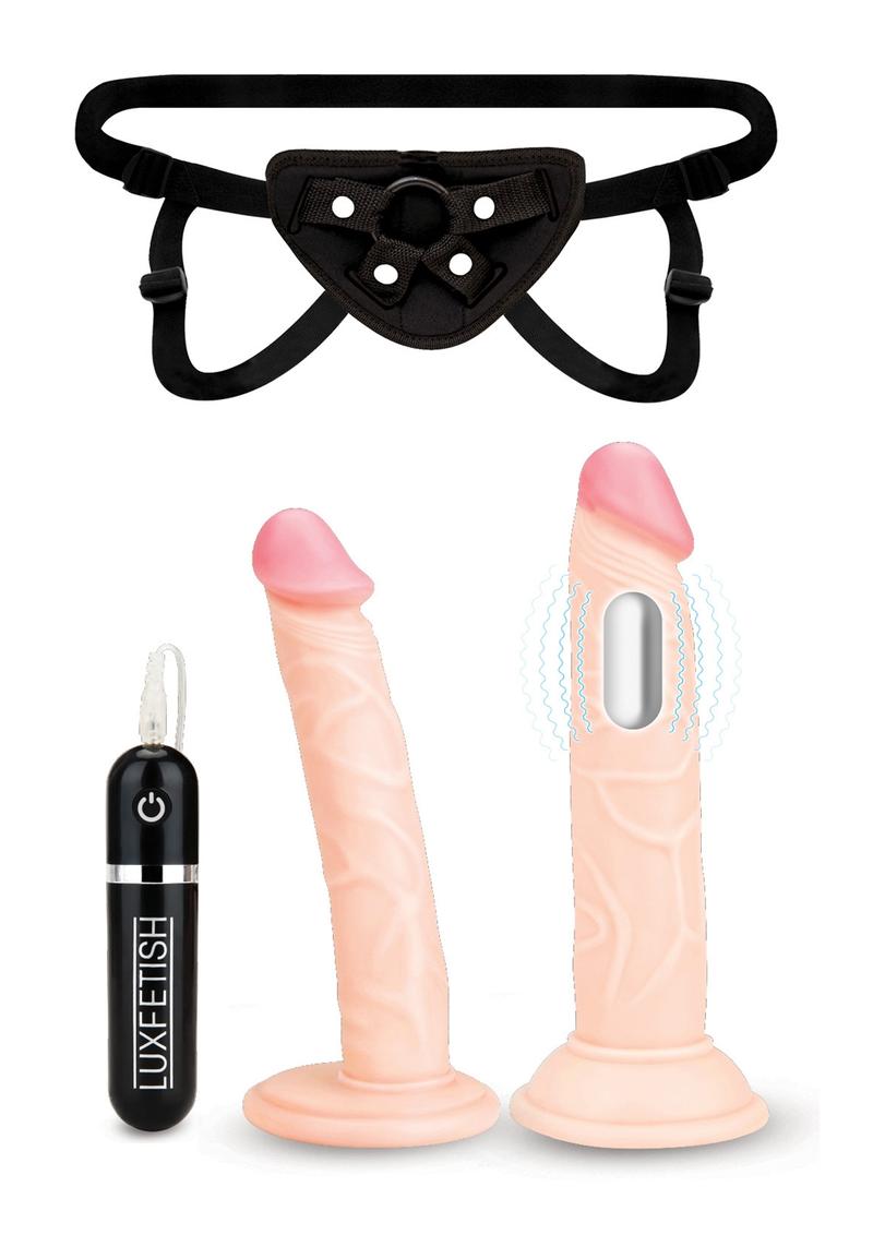 Lux Fetish Strap On Pegging 3 Piece Set With Remote Control