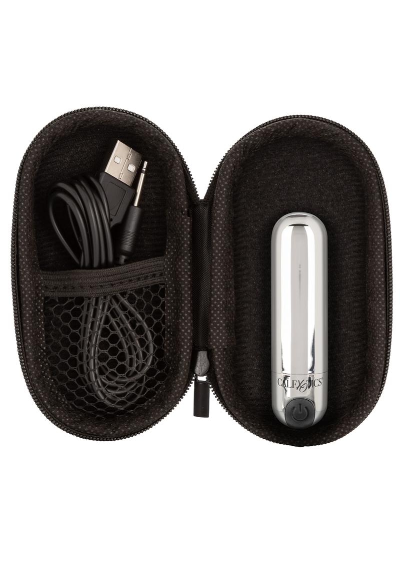 Recharge Hideaway Rechargeable Bullet Vibrator - Silver