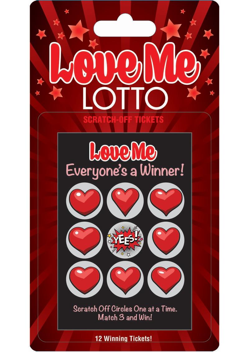 Love Me Lotto Scratch Off Tickets 12 Each Per Pack