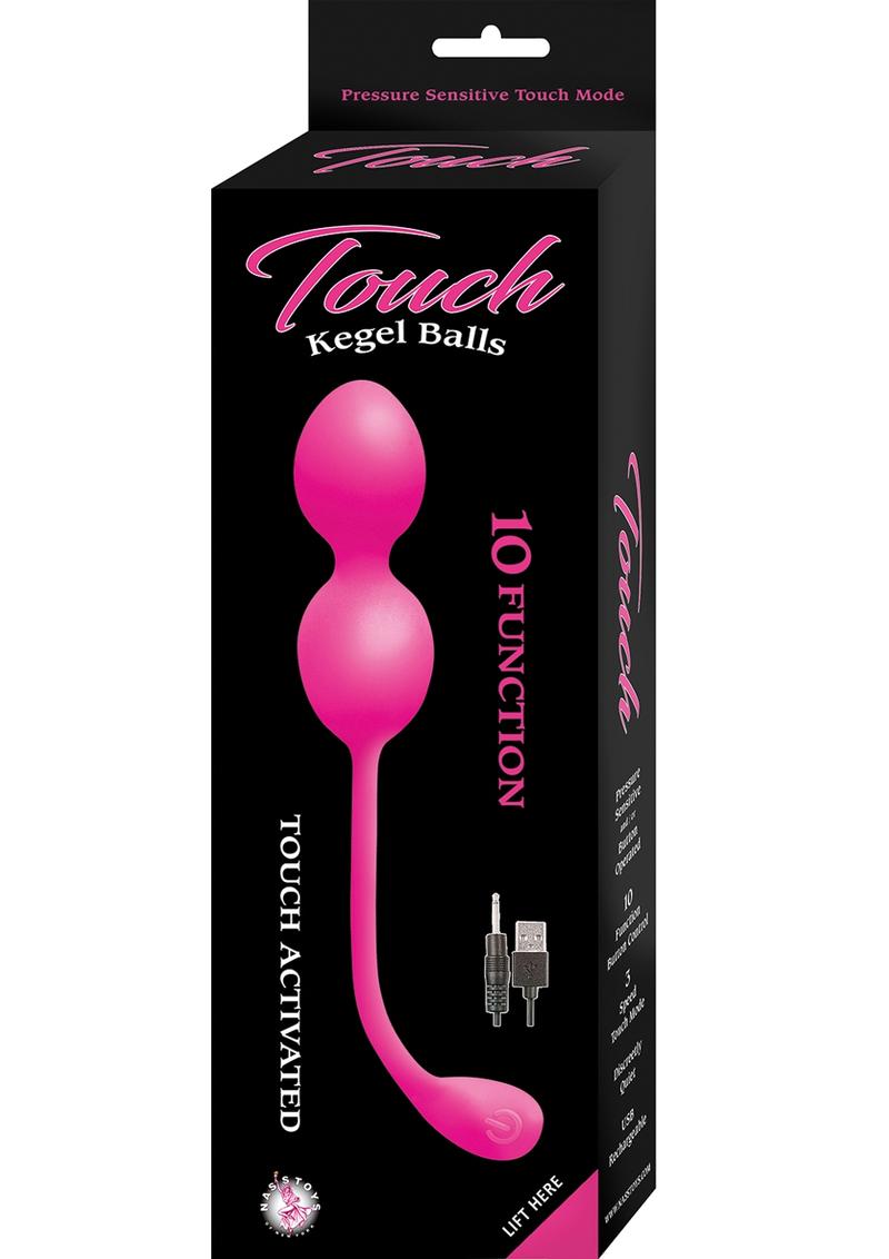 Touch Vibrating Kegal Balls - Pink