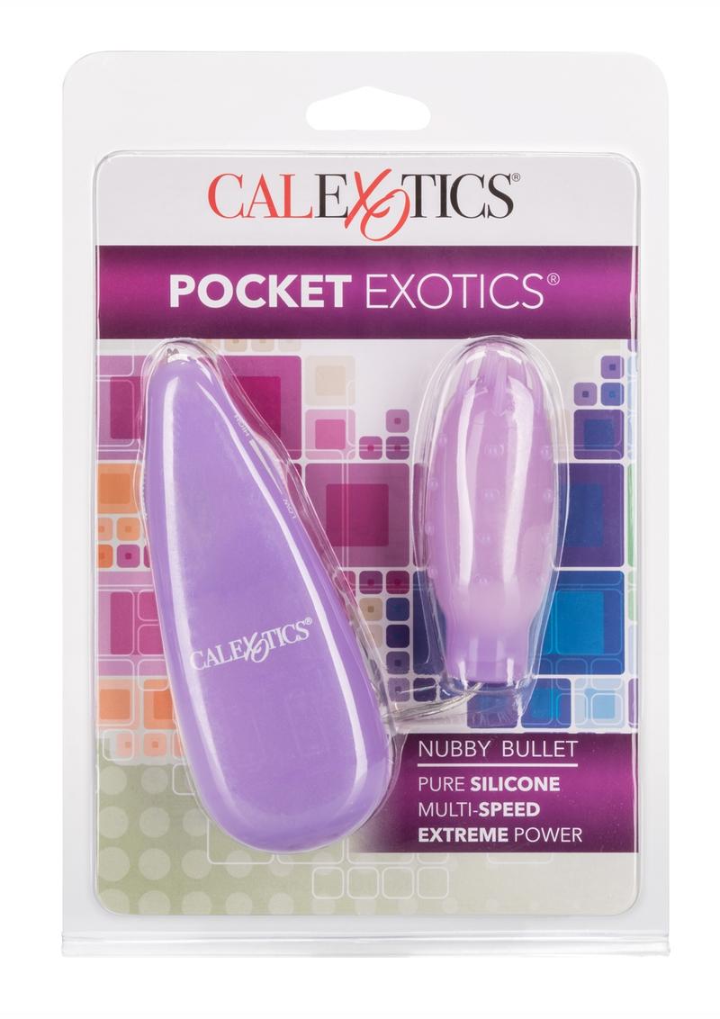 Silicones Slims Nubby Bullet Multispeed Remote 3 inch Purple