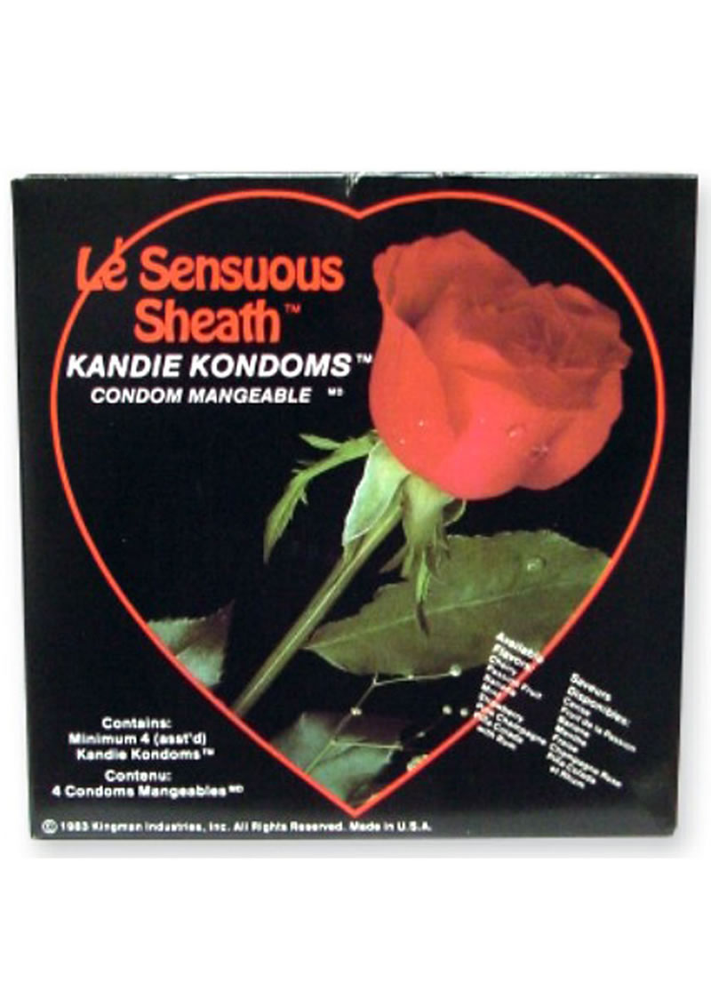 Le Sensuous Sheath Kandie Kondoms 4 Pack