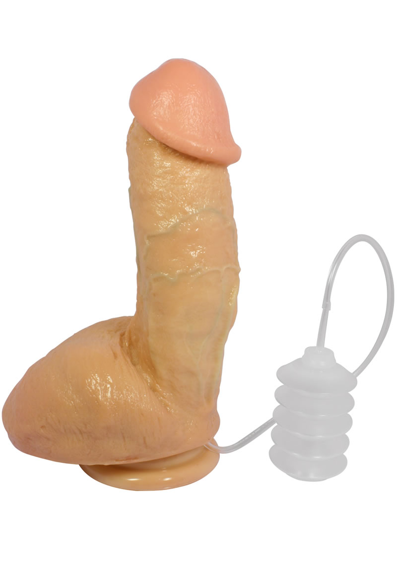 Squirting Realistic Cock 7 Inch Flesh