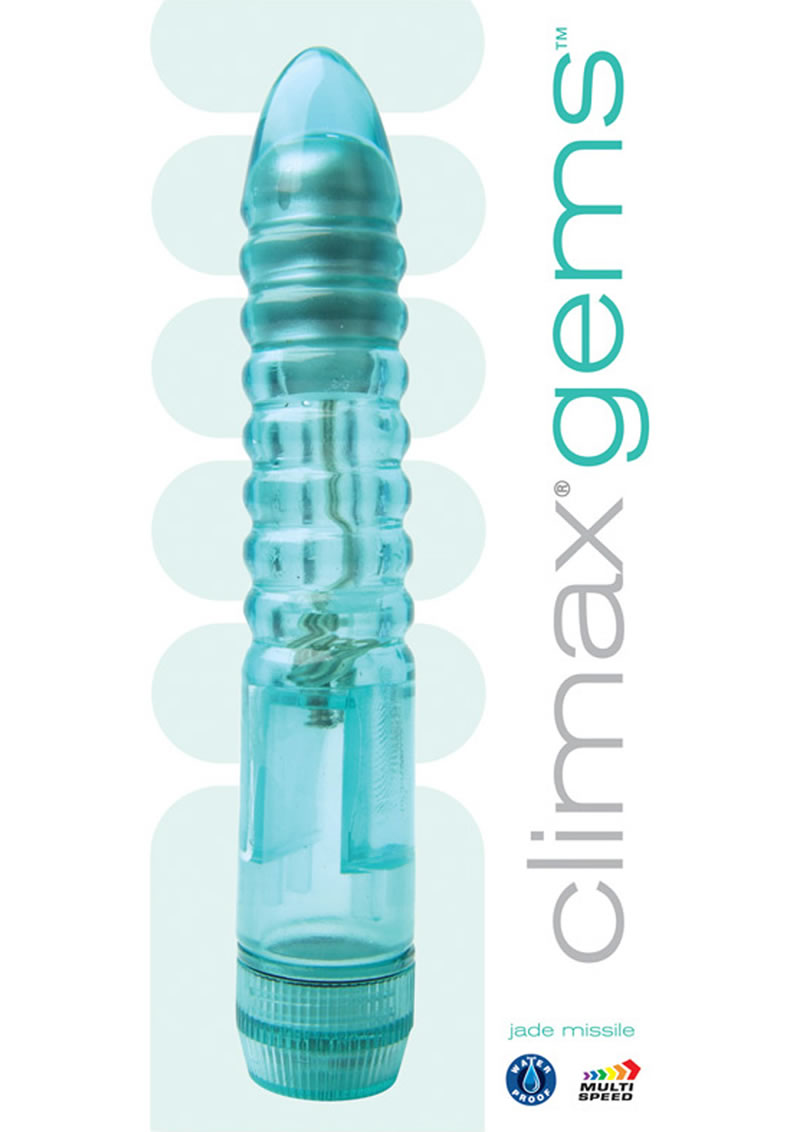 Climax Gems Jade Missile Waterproof 6 Inch Blue
