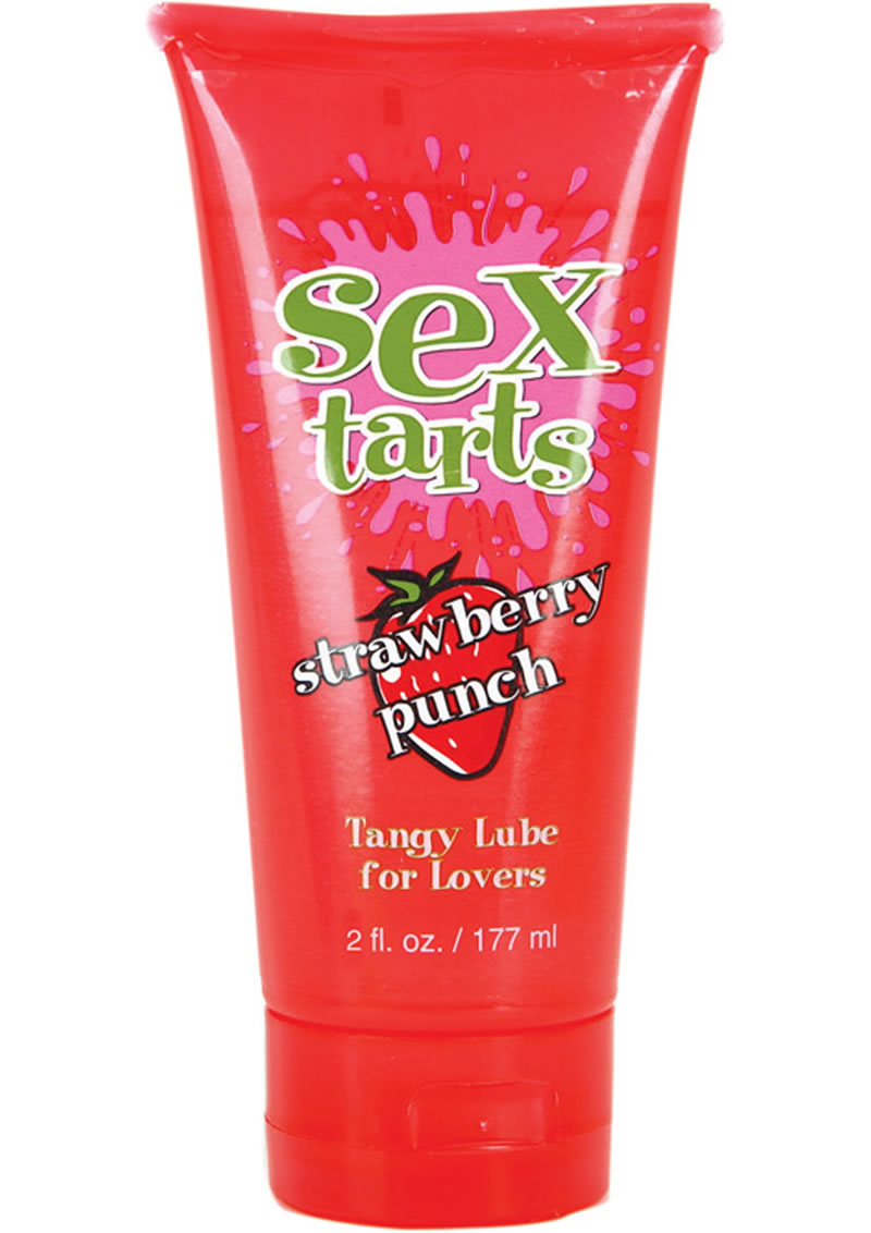 Sex Tarts Lube Flavored Water Based Lubricant Strawberry Punch 2 Ounce