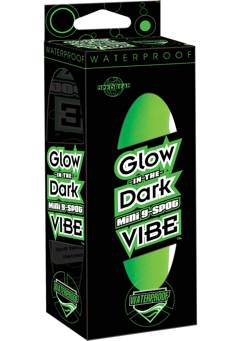 Glow-In-The-Dark Mini G-Spot Vibrator - Green