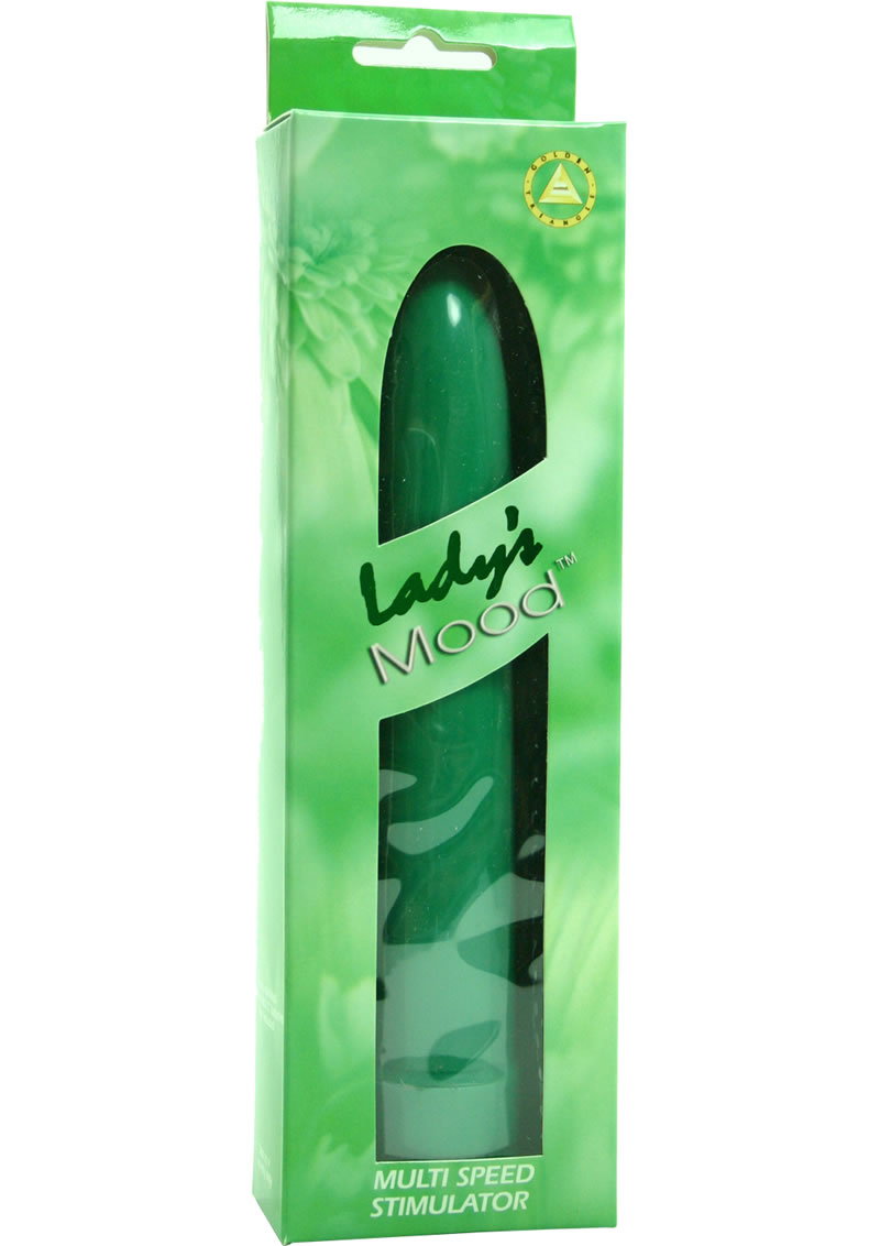 Ladys Mood Plastic Vibrator - Green