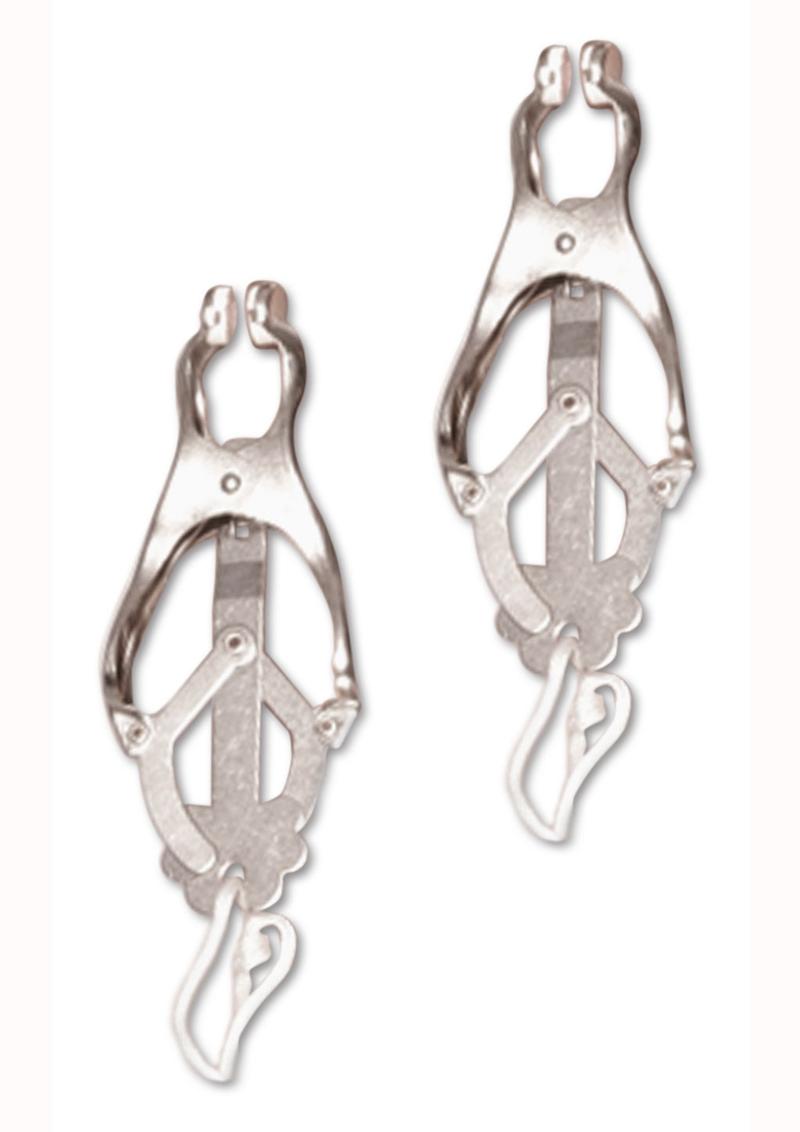 Fetish Fantasy Series Japanese Clover Nipple Clamps - Silver
