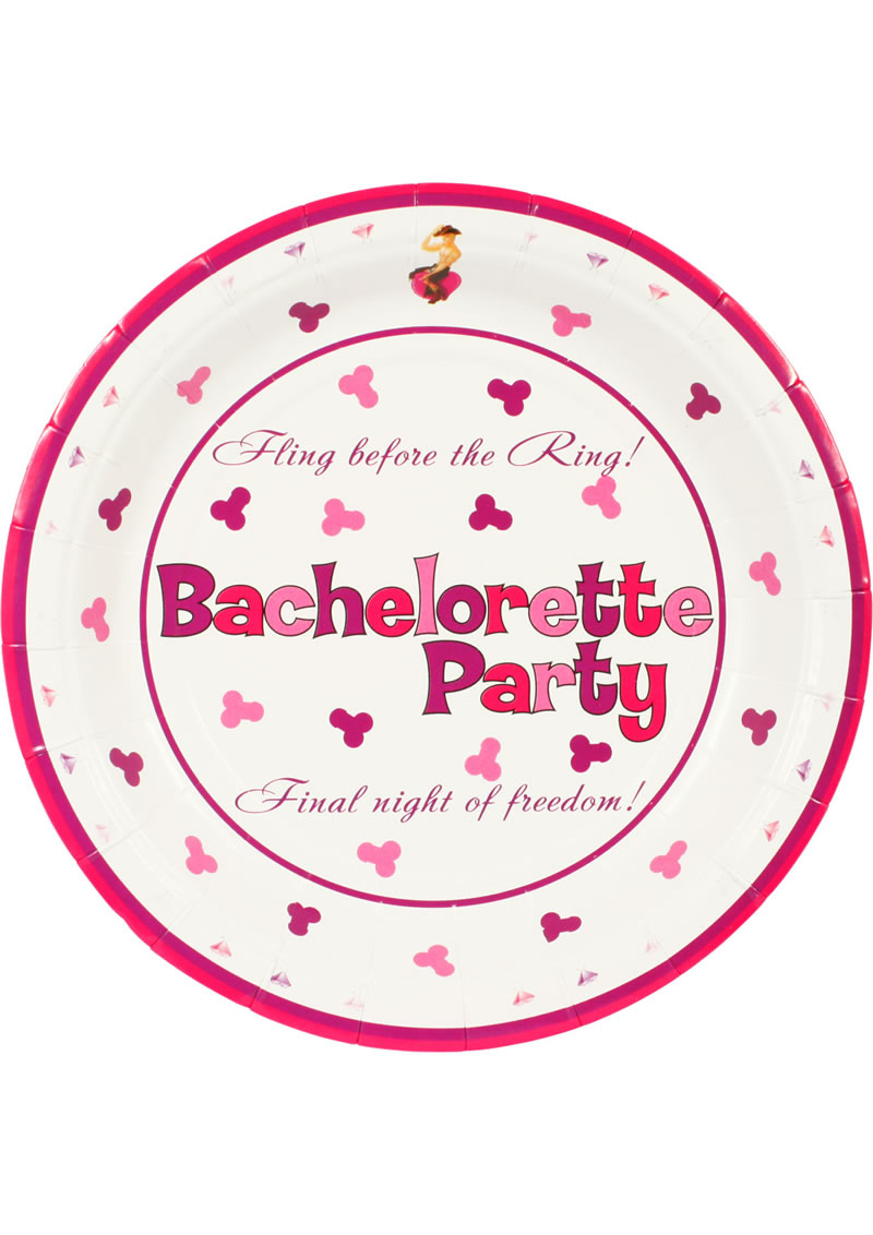 Bachelorette Party 7 Inch Plates 10 Per Pack