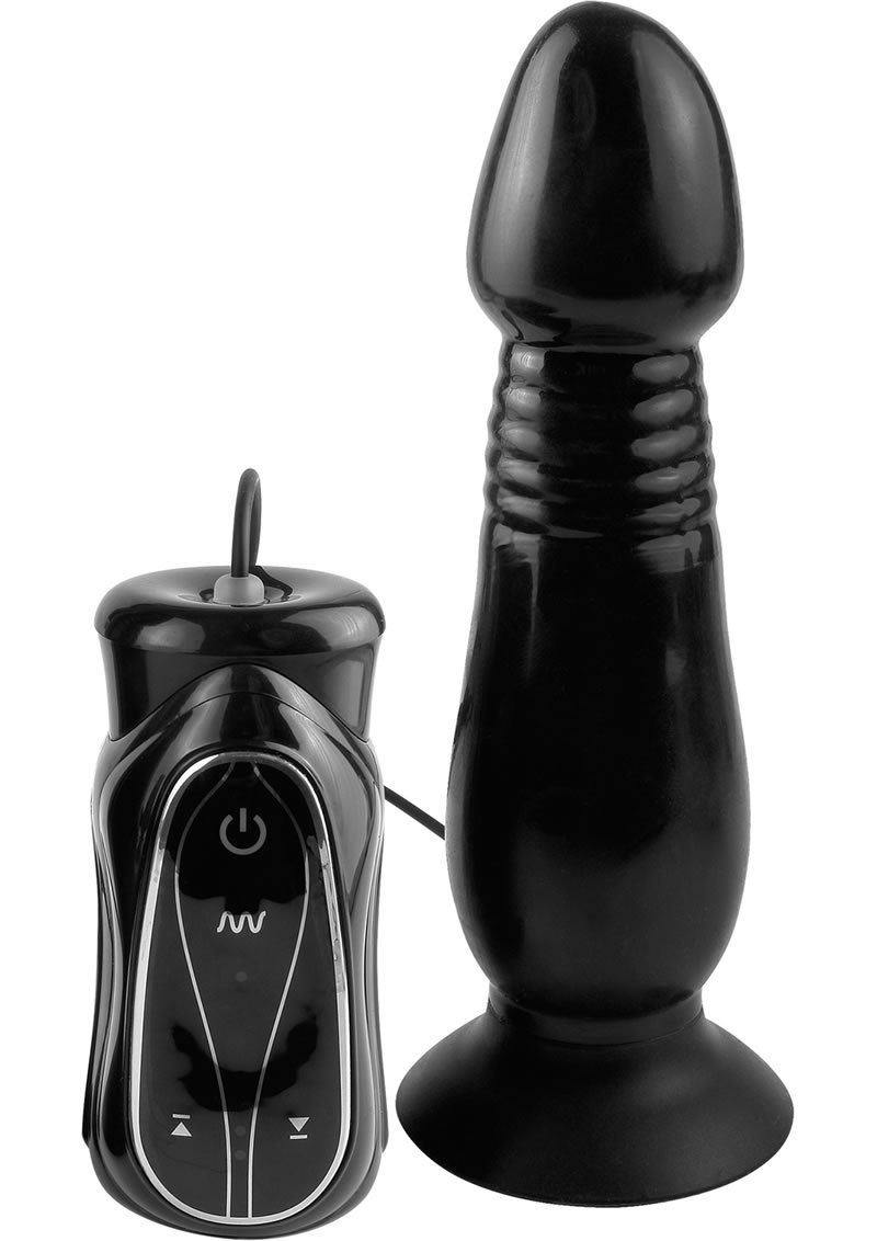 Anal Fantasy Collection Vibrating Thruster Silicone Vibe Waterproof Black 5.5 Inch