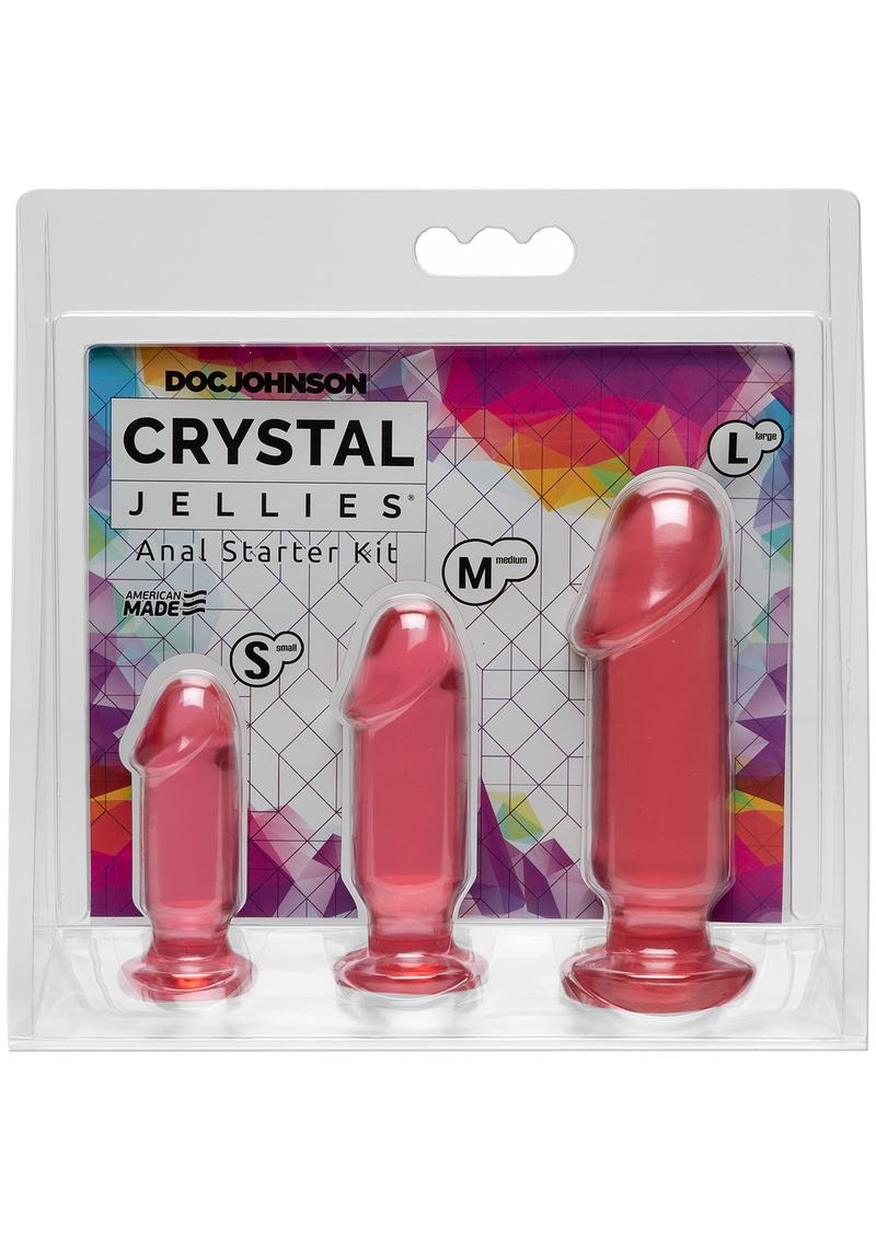 Crystal Jellies Anal Starter (3 Piece Kit) - Pink