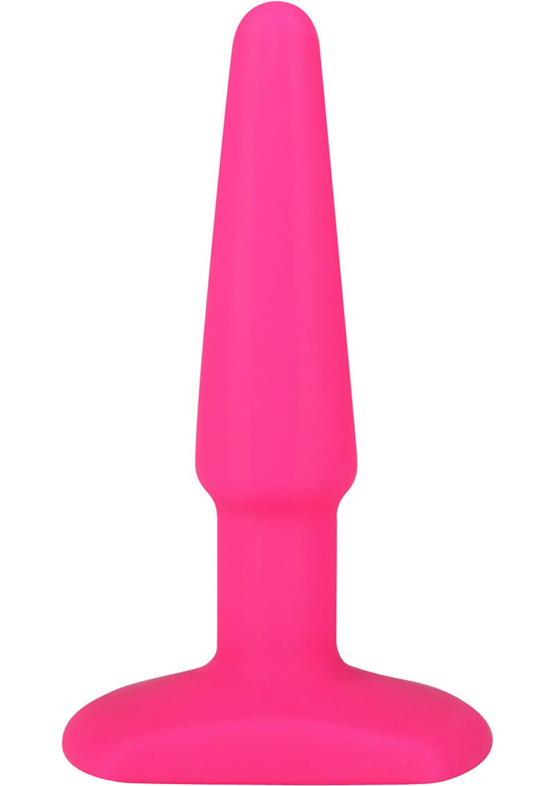 Hustler All About Anal Seamless Silicone Butt Plug Pink 4 Inch