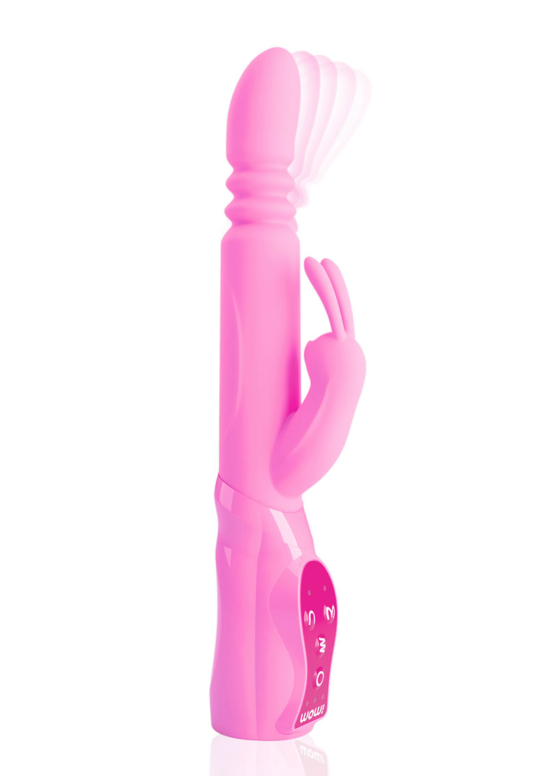 Wow Vibe Silicone G Motion Rabbit Waterproof Pink 5.5 Inch