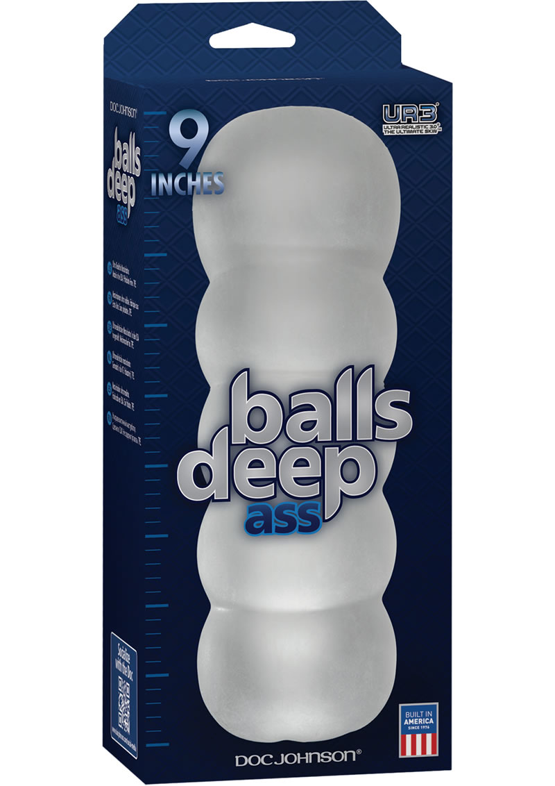 Balls Deep Ultraskyn Masturbator - Butt - Frost