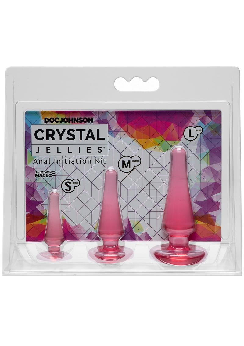 Crystal Jellies Anal Initiation (3 Piece Kit) - Pink