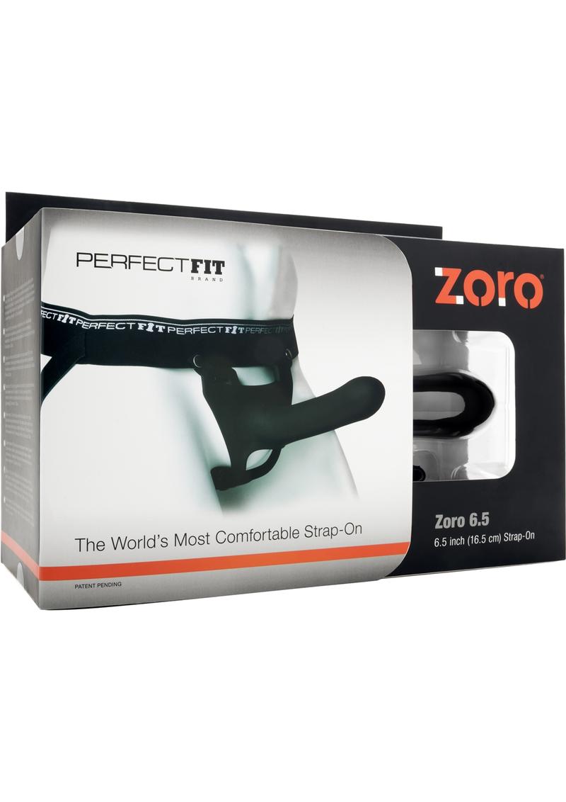Perfect Fit Zoro 6.5in Silicone Strap-On - Black