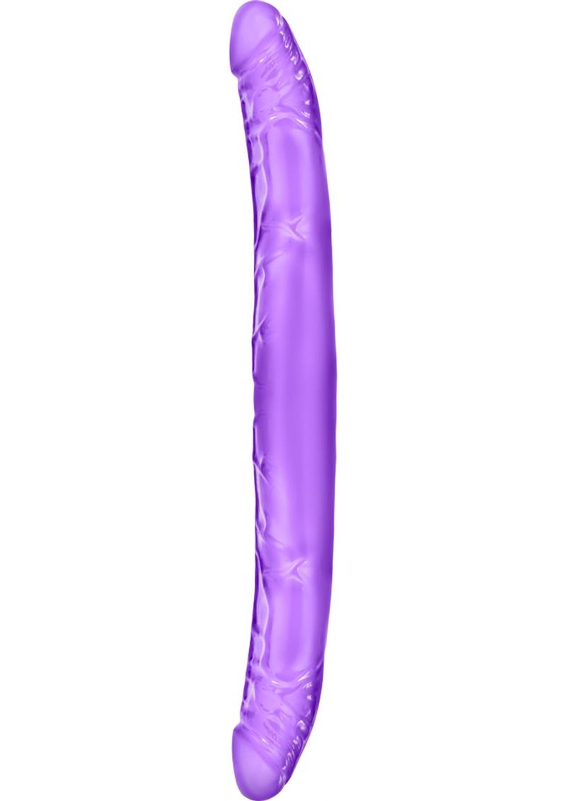 B Yours Double Dildo 16in - Purple